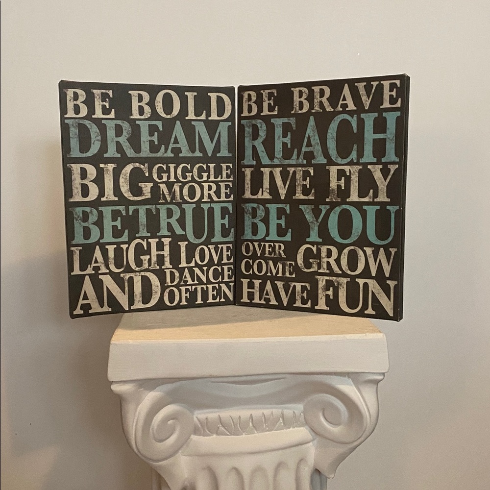 Motivational Wall Art with Bold Text
